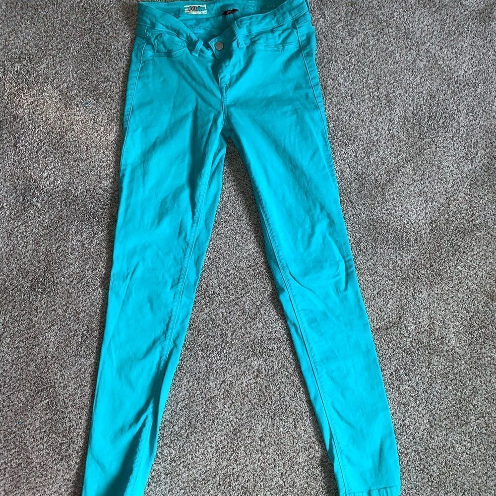 Sold Design Lab Turquoise Skinny Jeans
